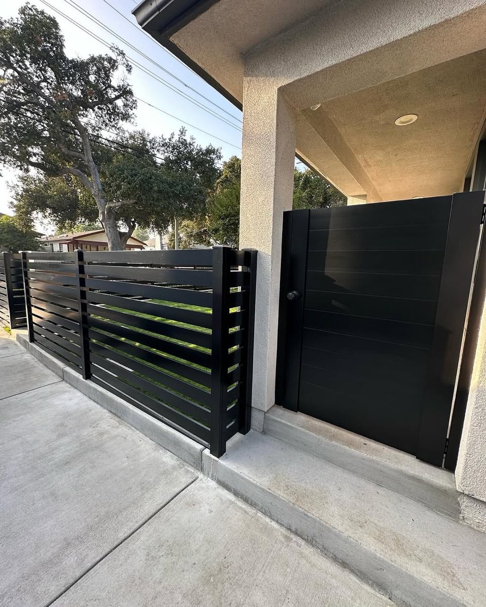 Wood fence stain refresh on a residential job