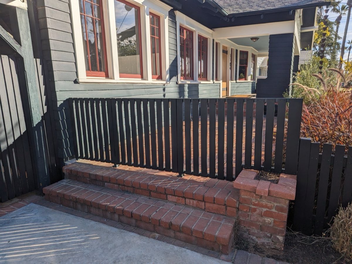 Backyard fence stain and seal