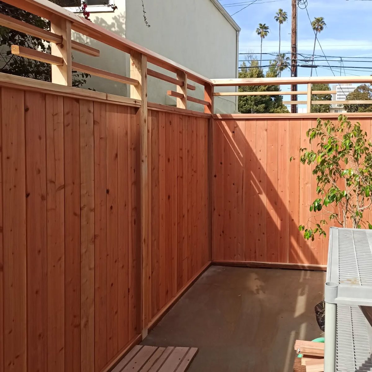 Fence refresh in residential lot